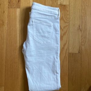 Uniqlo white skinny jeans